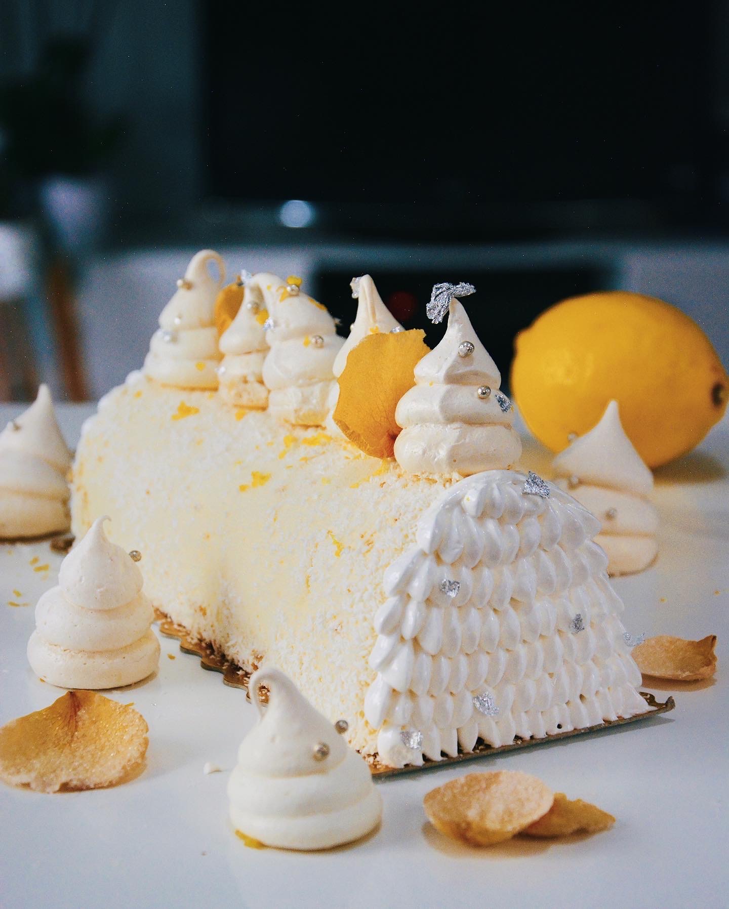 Bûche façon Tarte au Citron Brésilienne