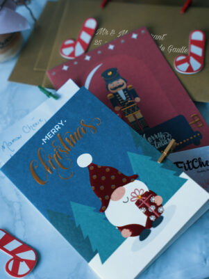 Bon cadeau & Carte postale de Noël